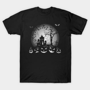 Scary Pumpkin - Happy Halloween Party T-Shirt